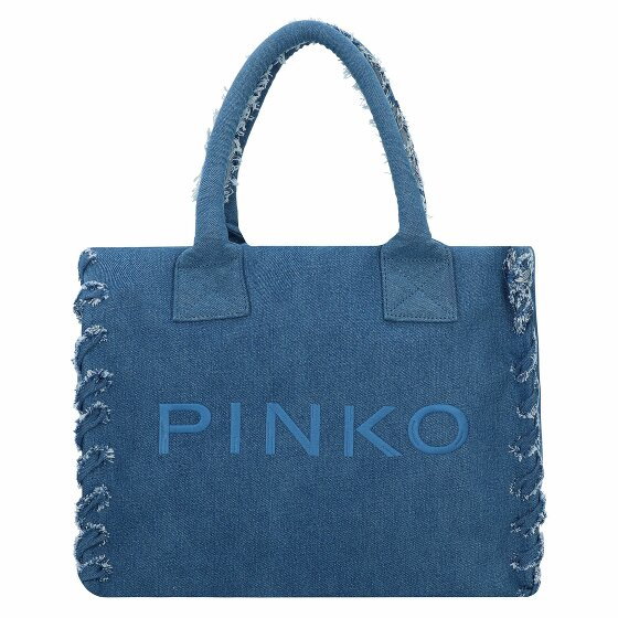 PINKO Beach Shopper Bag 37 cm denim blu-antique gold