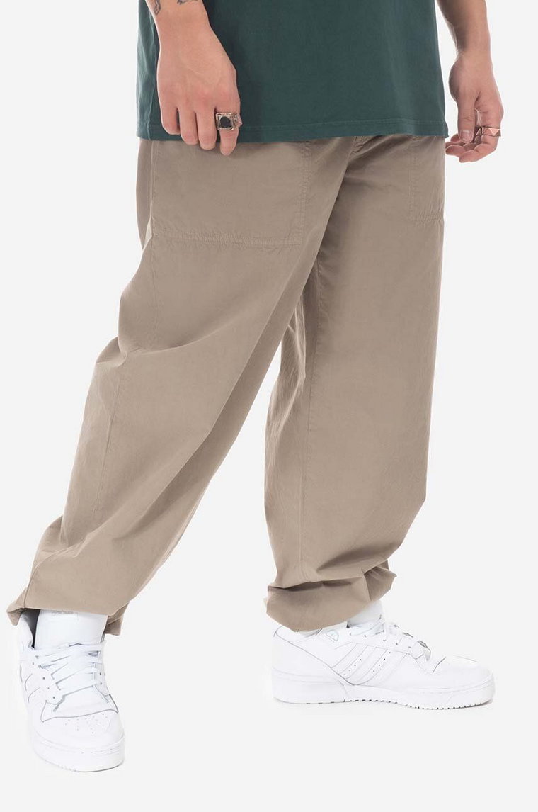Stan Ray spodnie bawełniane kolor beżowy proste SS23023DUS-DUS