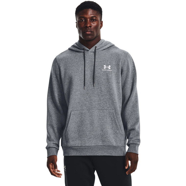 Męska bluza dresowa nierozpinana z kapturem Under Armour UA Icon Fleece Hoodie - szara