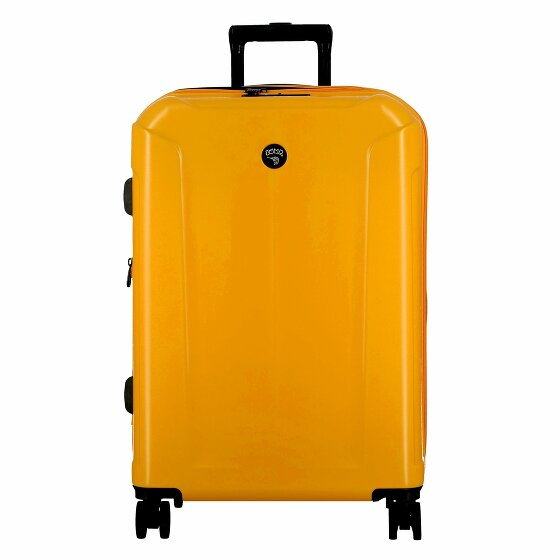 Jump Glossy 4 kółka Walizka 67 cm z plisą rozprężną jaune