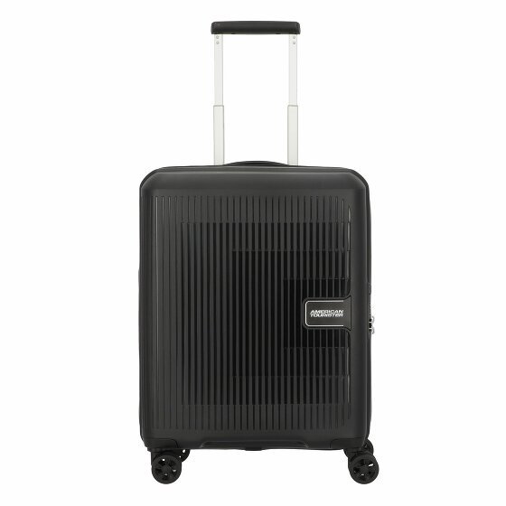 American Tourister AeroStep 4 kółka Walizka kabinowy 55 cm z plisą rozprężną black