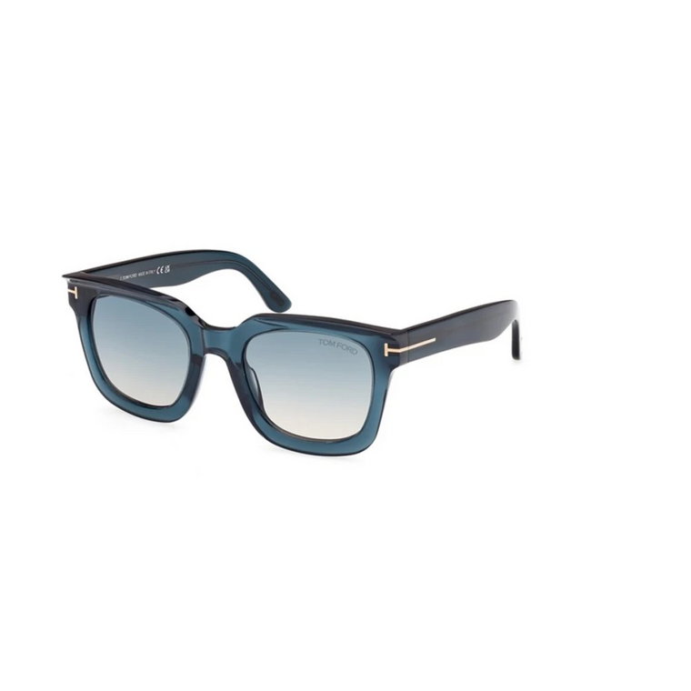 Niebieskie Okulary Przeciwsłoneczne Leigh-02 Tom Ford