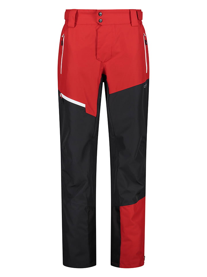 CMP Spodnie narciarskie w kolorze czerwono-czarnym