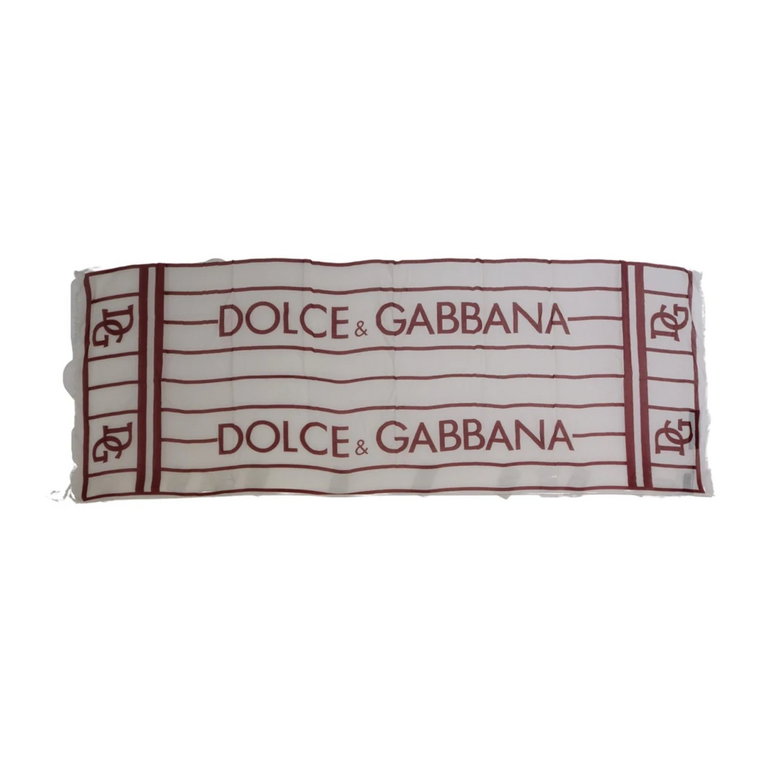 Męski Szal z Logo, Autentyczny, Wyprodukowany we Włoszech Dolce & Gabbana