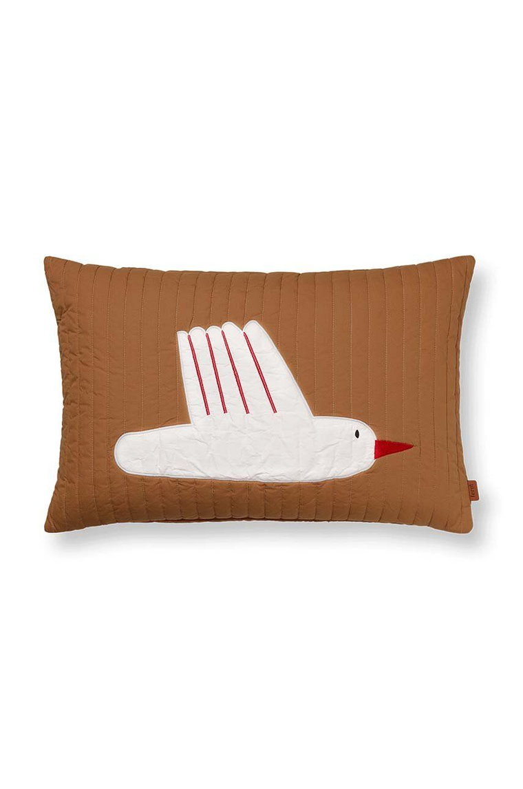 ferm LIVING poszewka dekoracyjna na poduszkę Bird Quilted