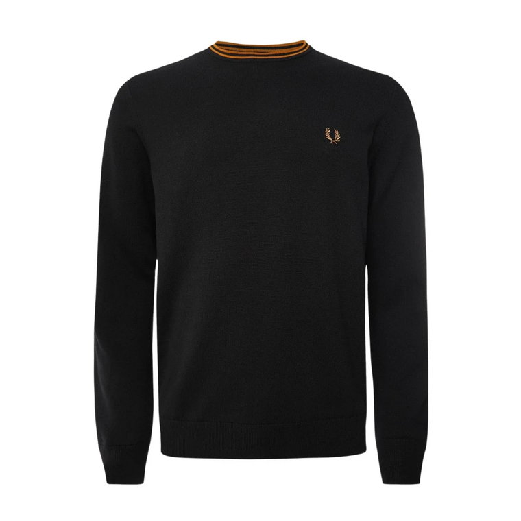 Czarny Sweter, Klasyczny Styl Fred Perry