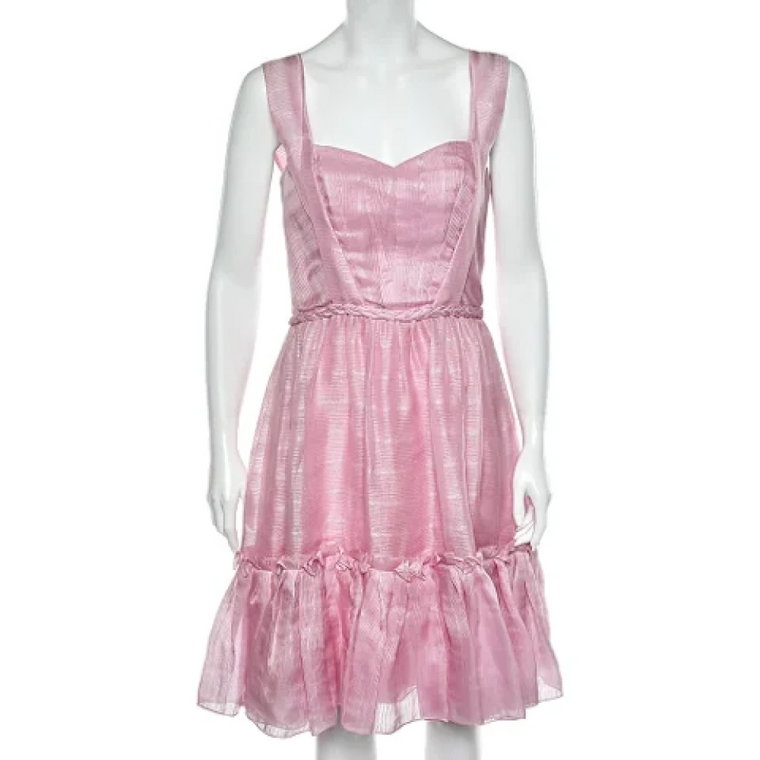 Pre-owned Silk dresses Oscar De La Renta Pre-owned