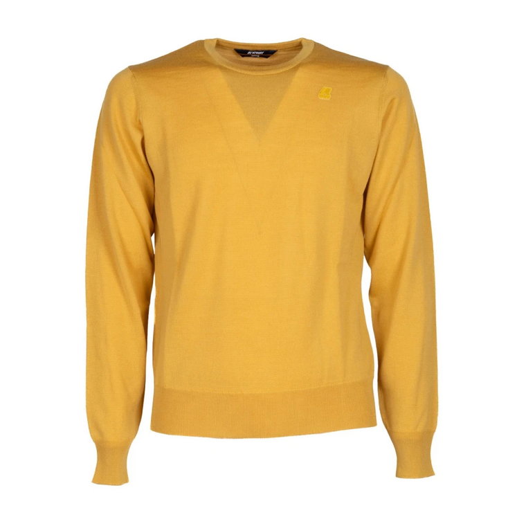 Sweter z wełny Sebastien Merino w kolorze żółtym Zafferano K-Way