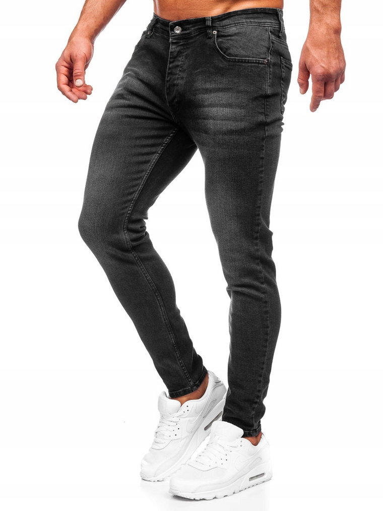 Spodnie Jeansy Skinny Fit Czarne R919-1 Denley_l