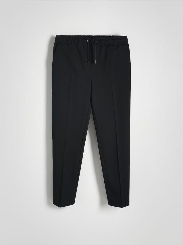 Reserved - Spodnie jogger slim - czarny