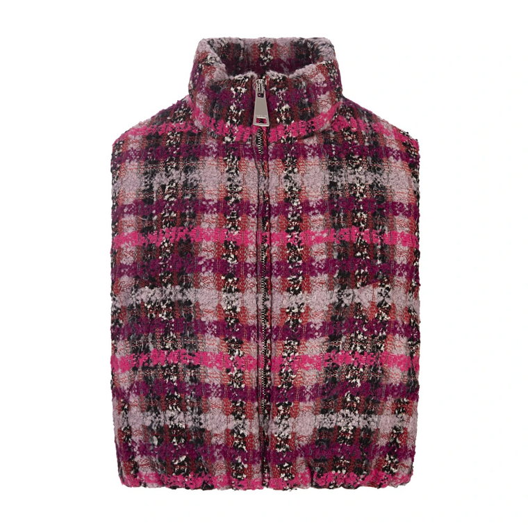 Fuchsia Tweed Joy Cropped Vest Khrisjoy