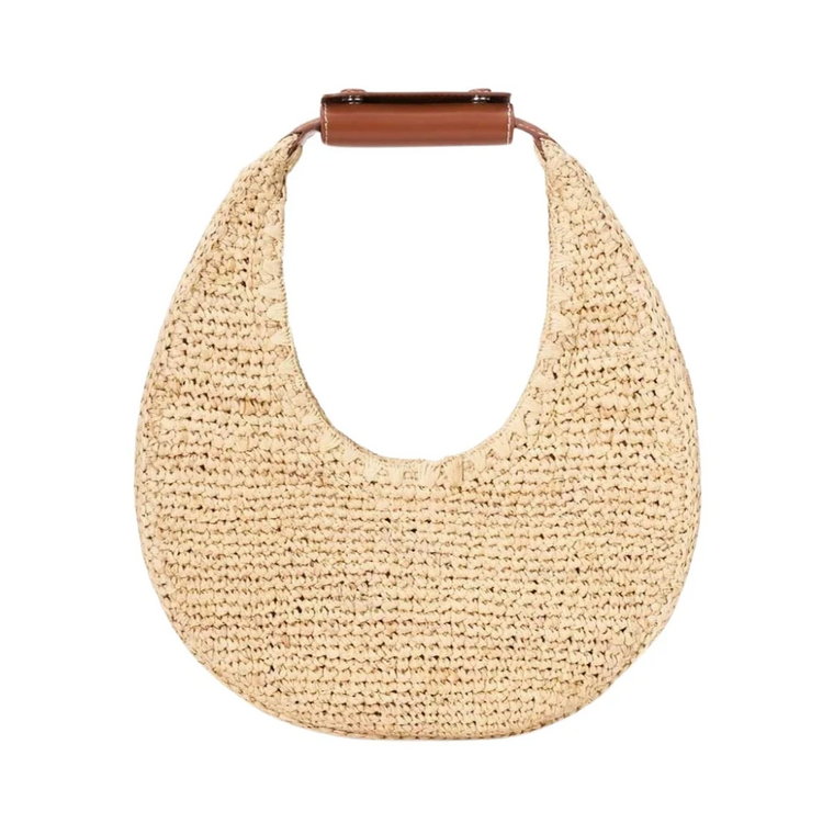 Raffia Moon Tote Bag Staud