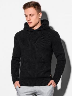 Sweter męski E181 - czarny - XXL