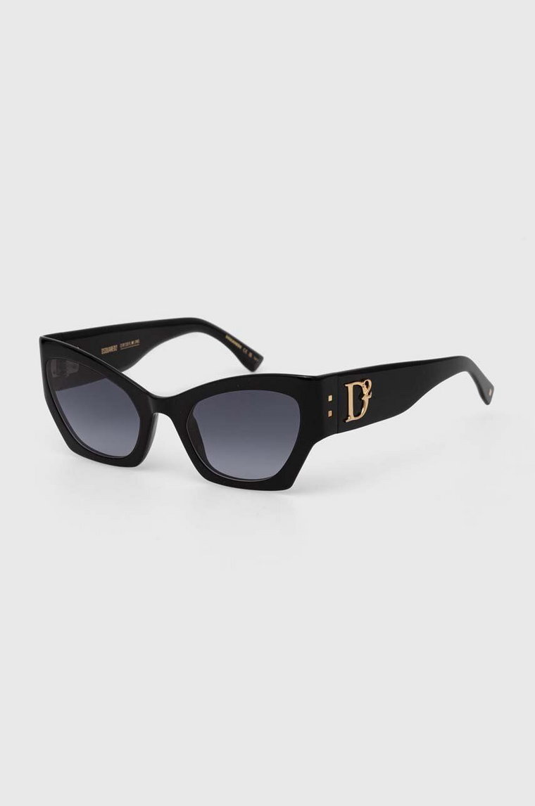 DSQUARED2 okulary przeciwsłoneczne damskie kolor czarny D2 0132/S