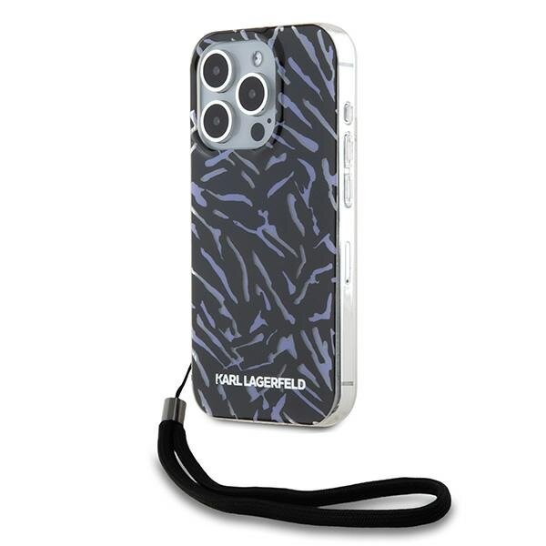 Karl Lagerfeld KLHCP15XHZBPKCCU iPhone 15 Pro Max 6.7" fioletowy/purple Zebra With Cord