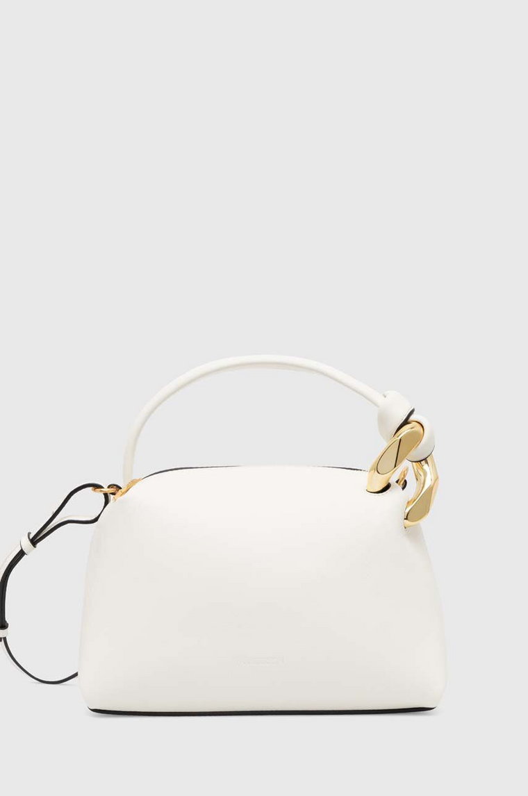 JW Anderson torebka skórzana Small Corner Bag kolor biały HB0603.LA0307.002