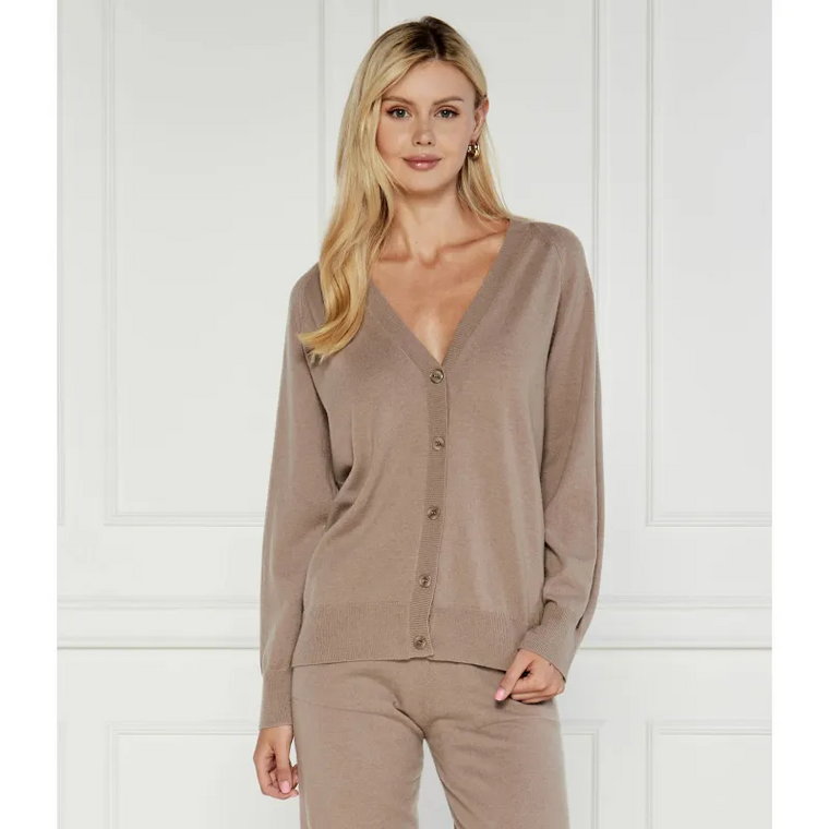 Max Mara Leisure Wełniany kardigan TURTLEDOVE | Regular Fit | z dodatkiem kaszmiru