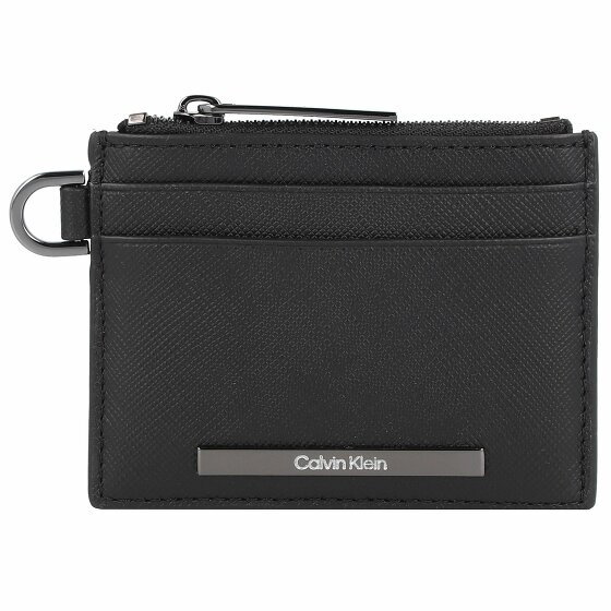 Calvin Klein Modern Bar Etui na karty kredytowe Skórzany 10 cm black