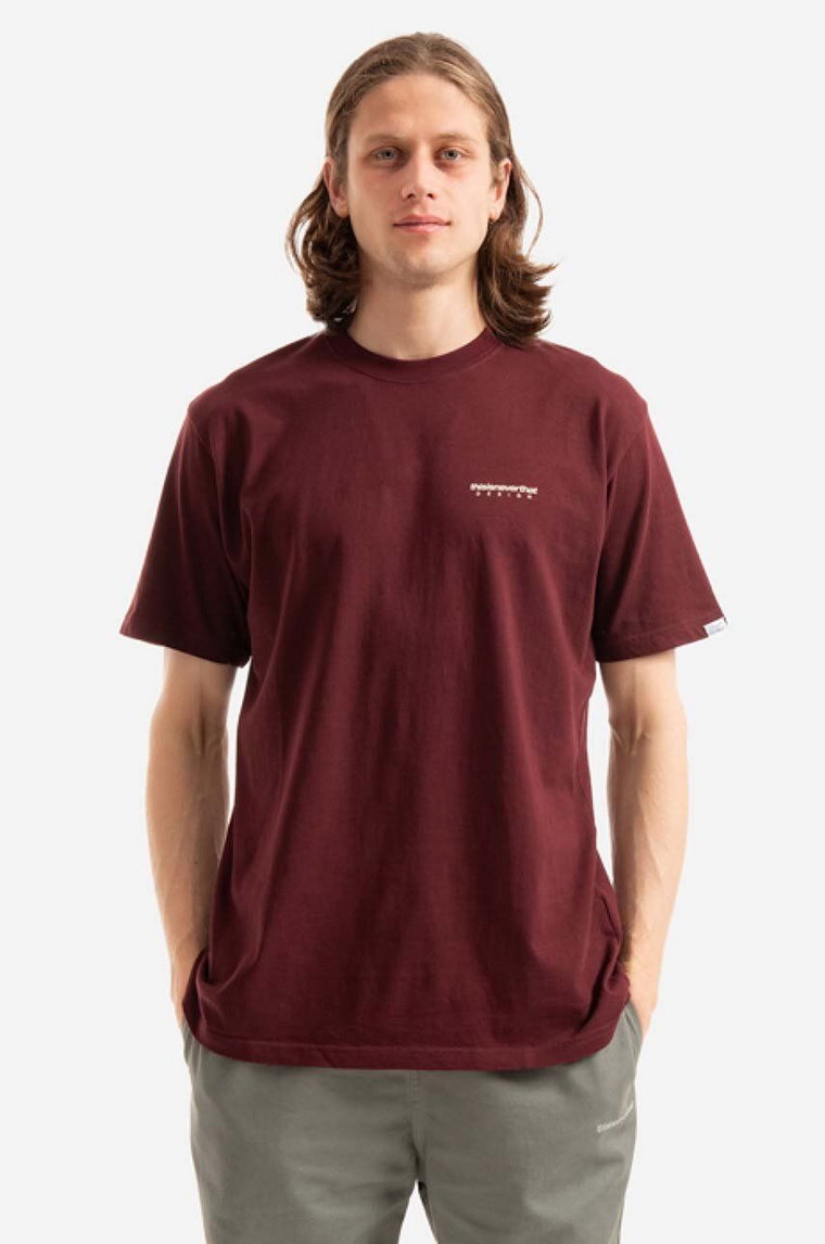 thisisneverthat t-shirt bawełniany DSN-Logo Tee kolor czerwony z nadrukiem TN221TTSST01-WHITE