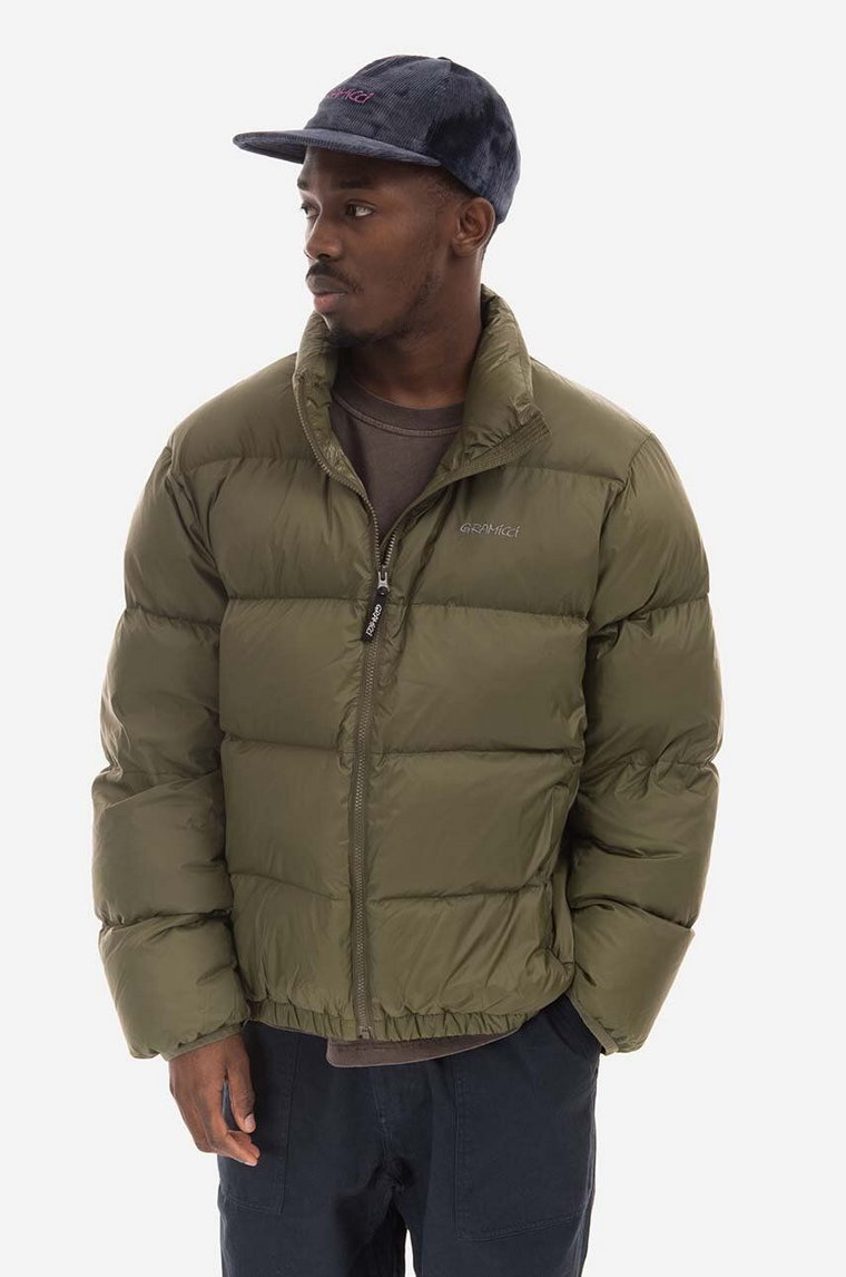 Gramicci kurtka puchowa Down Puffer Jacket męska kolor zielony zimowa G2FU.J013-ZIELONY