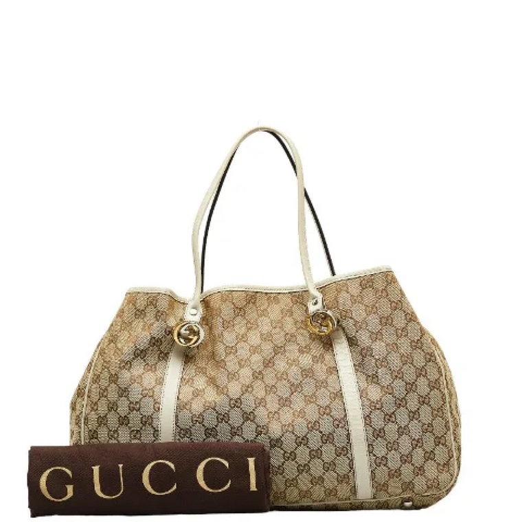 Pre-owned Canvas totes Gucci Vintage