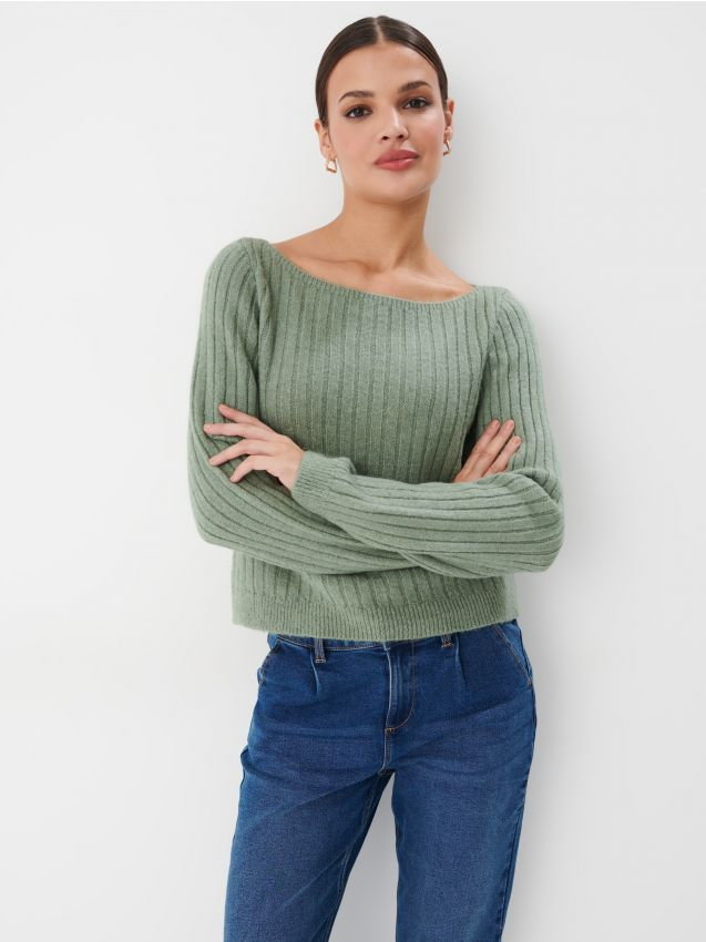 Mohito - Dzianinowy sweter - zielony