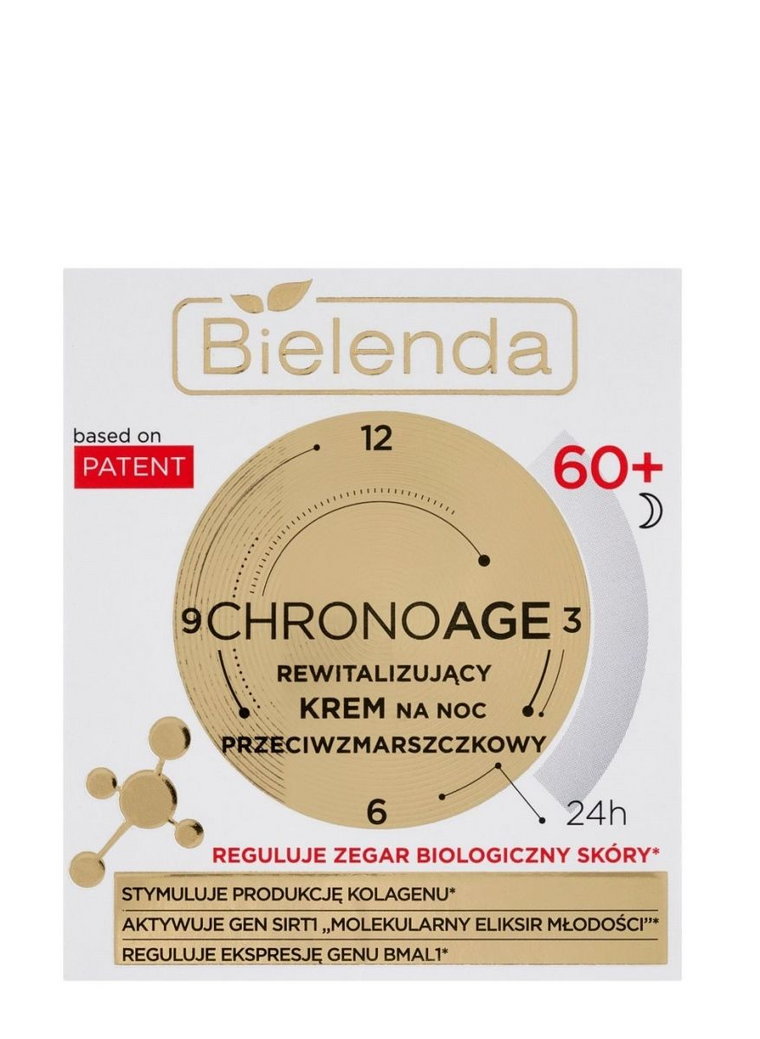 Bielenda Chrono Age 24H Rewitalizujący krem przeciwzmarszczkowy 60+ na noc 50ml