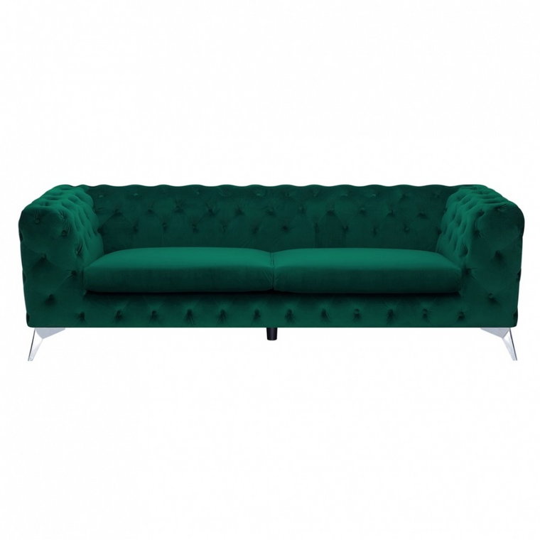 Sofa welurowa szmaragdowa SOTRA kod: 4260624116457