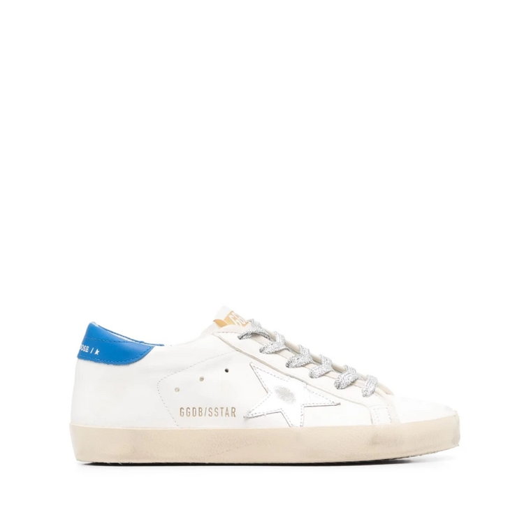 Super-Star Low-Top Sneakers z brokatowymi detalami Golden Goose