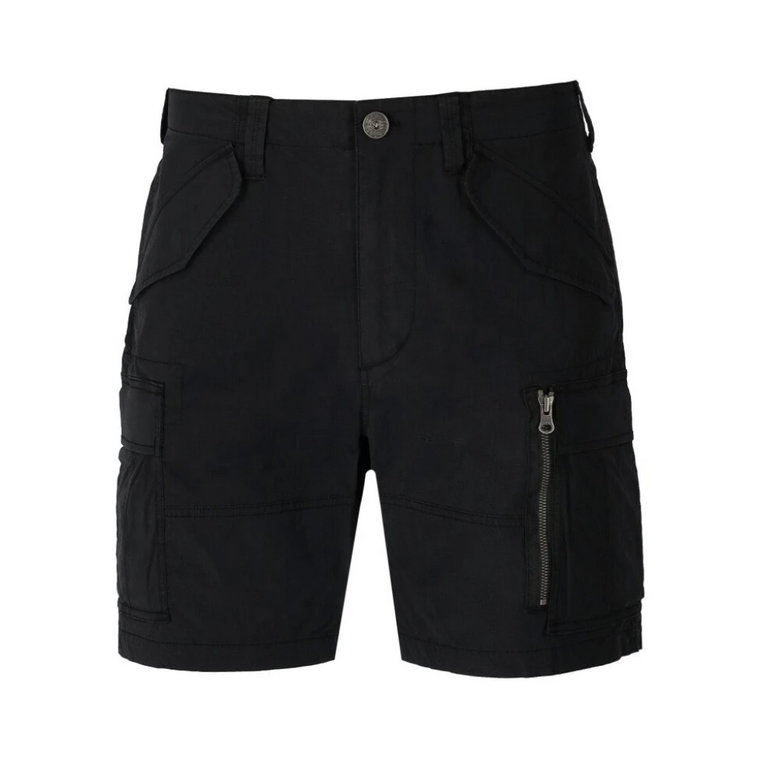 Czarne Cargo Bermuda Shorts Parajumpers