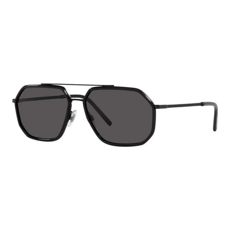 Matowe Czarne Okulary Przeciwsłoneczne dla Mężczyzn Dolce & Gabbana