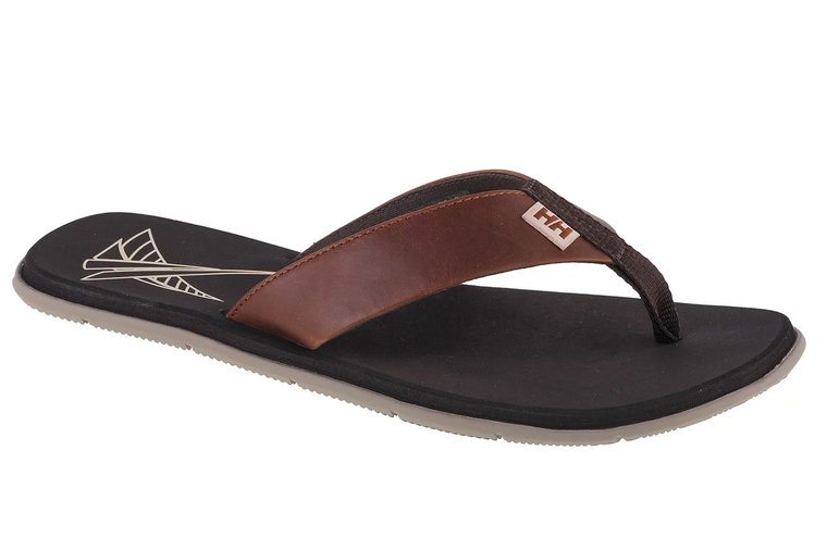 Helly Hansen Seasand Leather Sandal 11495-713, Męskie, Brązowe, japonki, skóra licowa, rozmiar: 41