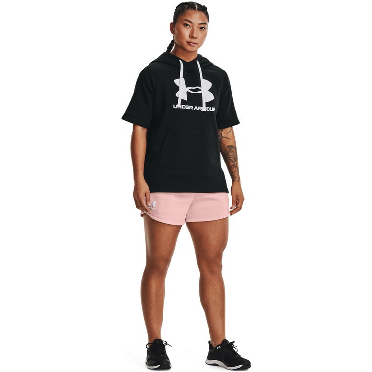 Damskie spodenki treningowe UNDER ARMOUR Rival Fleece Short - różowe