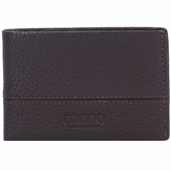 mano Don Tommas Wallet Leather 10 cm braun