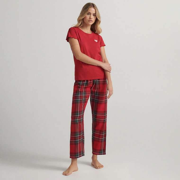 Reserved - Dwuczęściowa piżama - czerwony