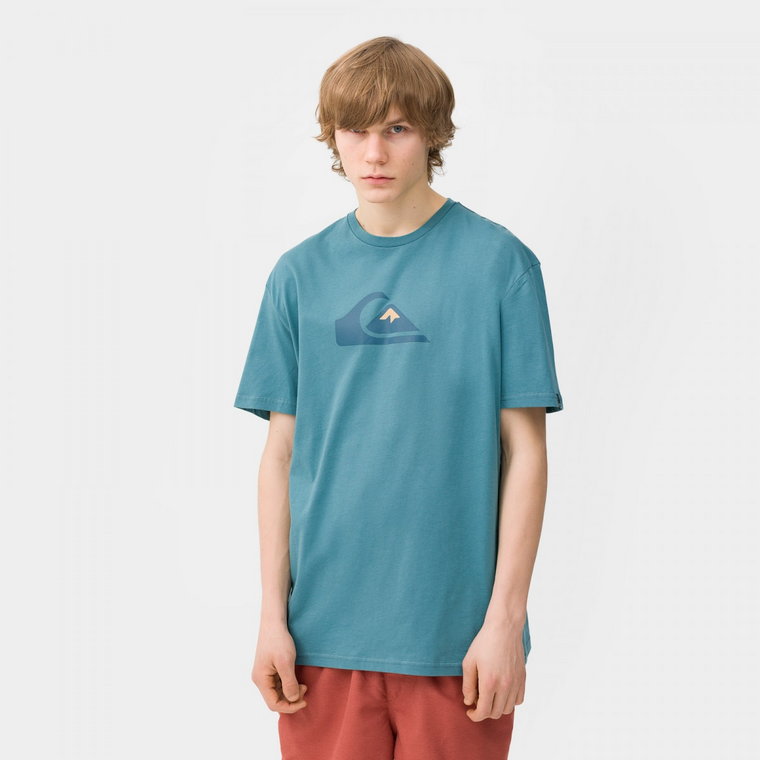 Męski t-shirt z nadrukiem QUIKSILVER Comp Logo  - morski