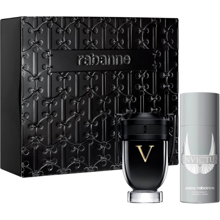 Zestaw męski Christmas 2023 Paco Rabanne Invictus Victory woda perfumowana 100 ml + dezodorant 150 ml (3349668623259). Perfumy męskie