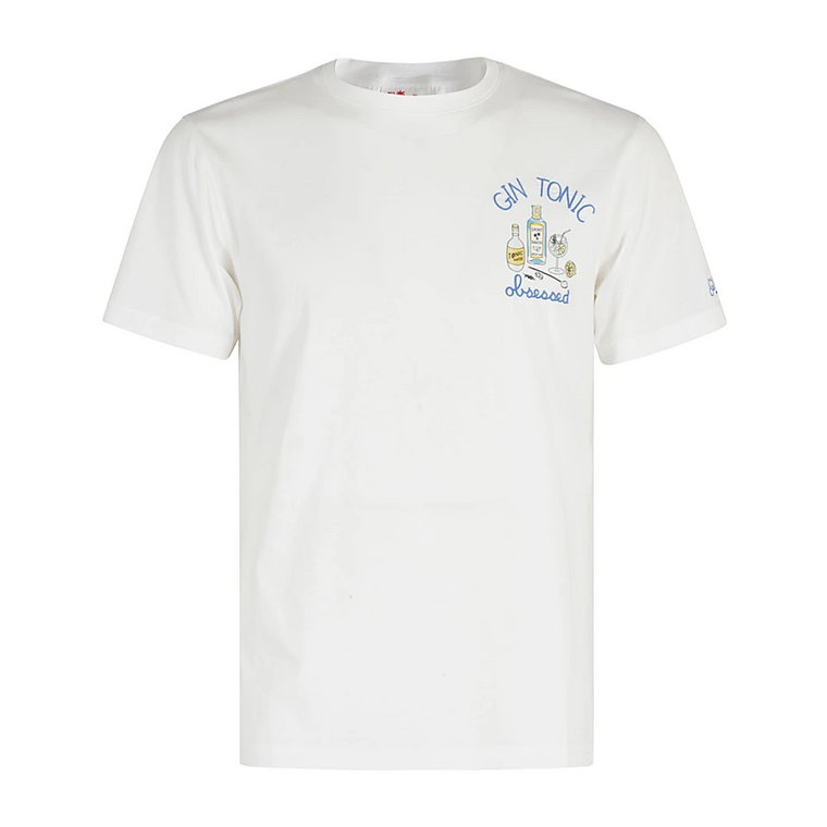 Klasyczny T-shirt z Bawełny MC2 Saint Barth