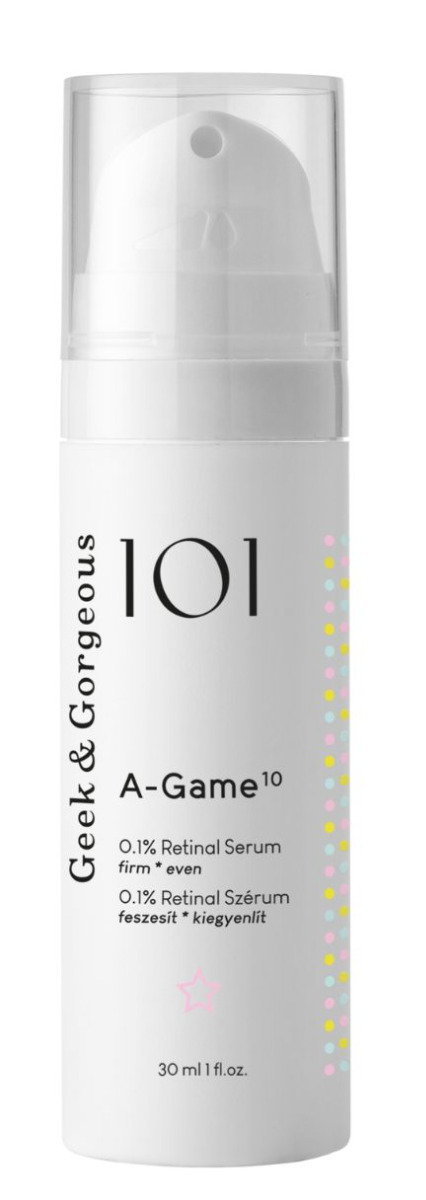 Geek & Gorgeous A-Game 10 - Przeciwzmarszczkowe serum z retinalem 0,1% 30ml