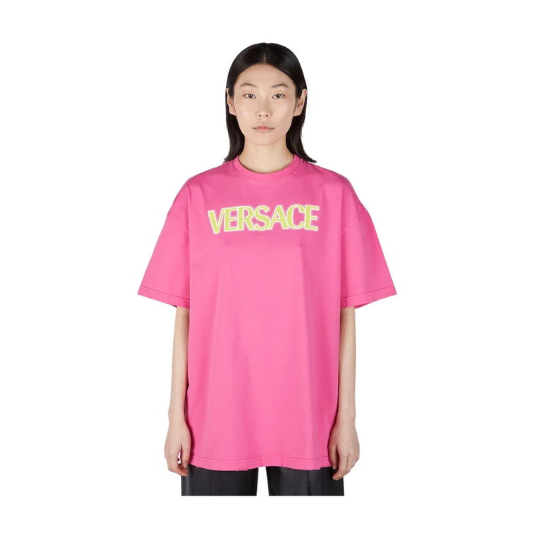 Logo Print T-shirt Versace