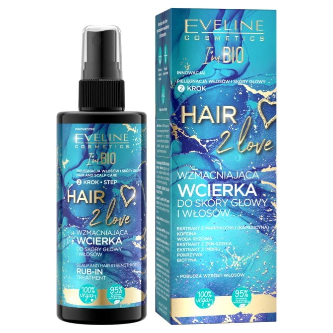 Eveline Cosmetics Hair 2 Love wzmacniająca wcierka do skóry głowy 150ml
