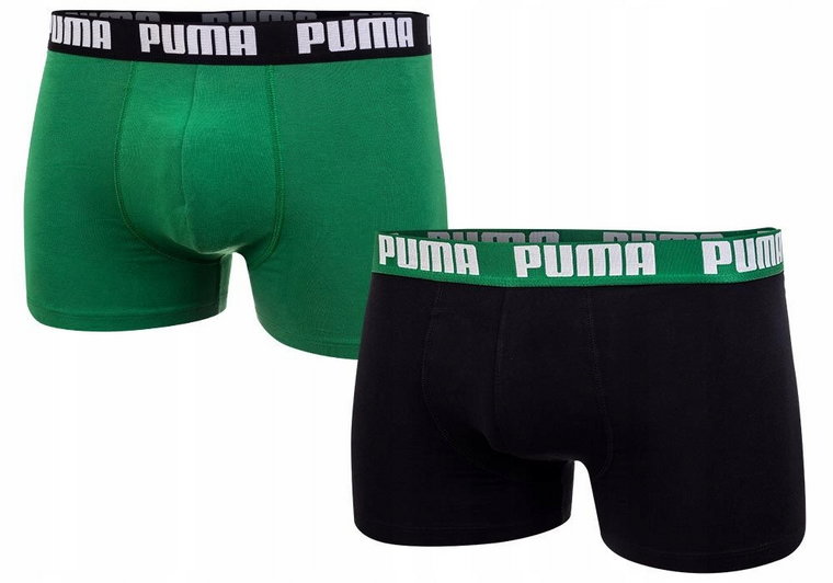 Puma Bokserki Męskie Fashion Boxers 2 Pak Black/green r.L