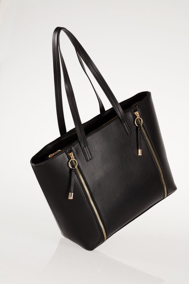 Czarna torba shopper