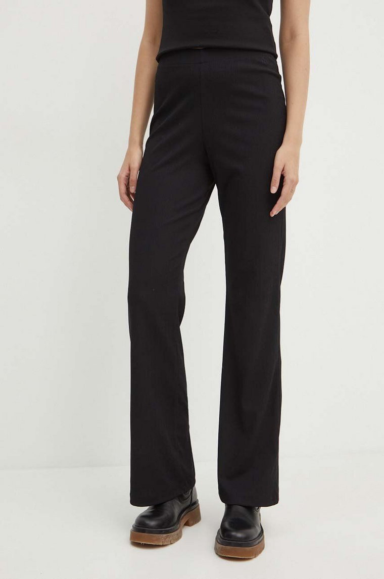 Calvin Klein Jeans spodnie damskie kolor czarny gładkie J20J223594