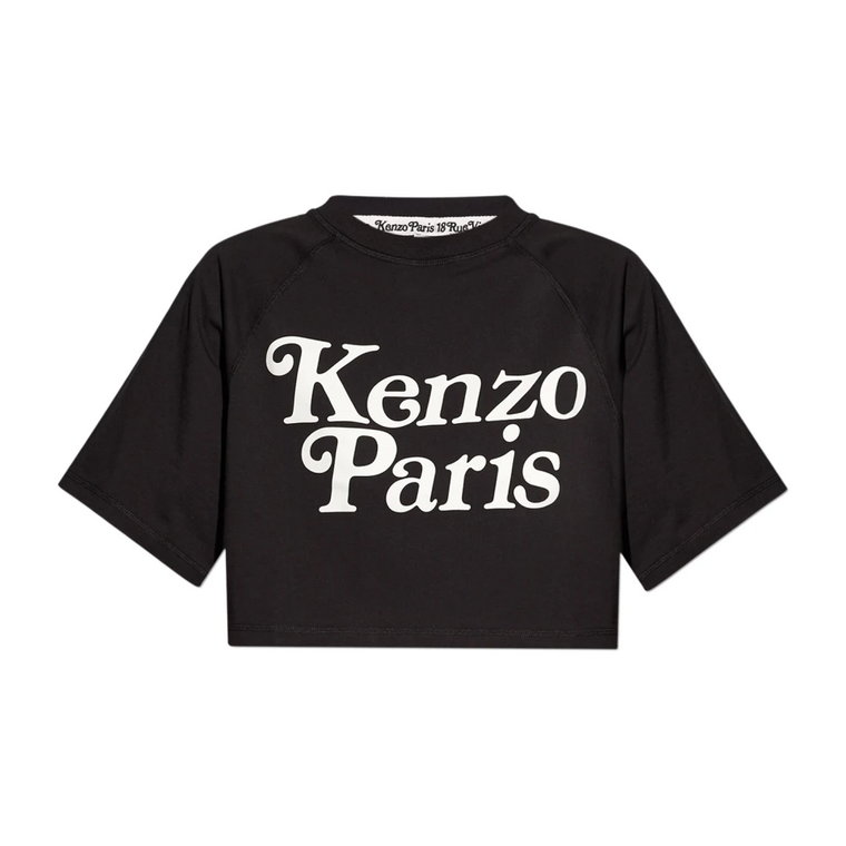 Krótki t-shirt z logo Kenzo