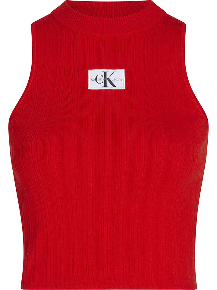 Calvin Klein Top w kolorze czerwonym