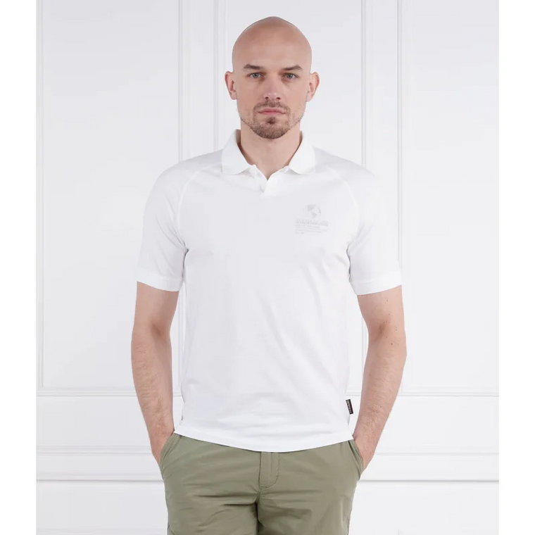 Napapijri Polo E-SANTIAGO SS BRIGHTWHITE 002 | Regular Fit