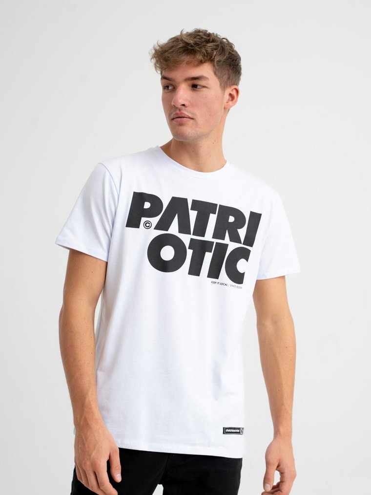 Koszulka Męska Z Krótkim Rękawem Biała Patriotic CLS