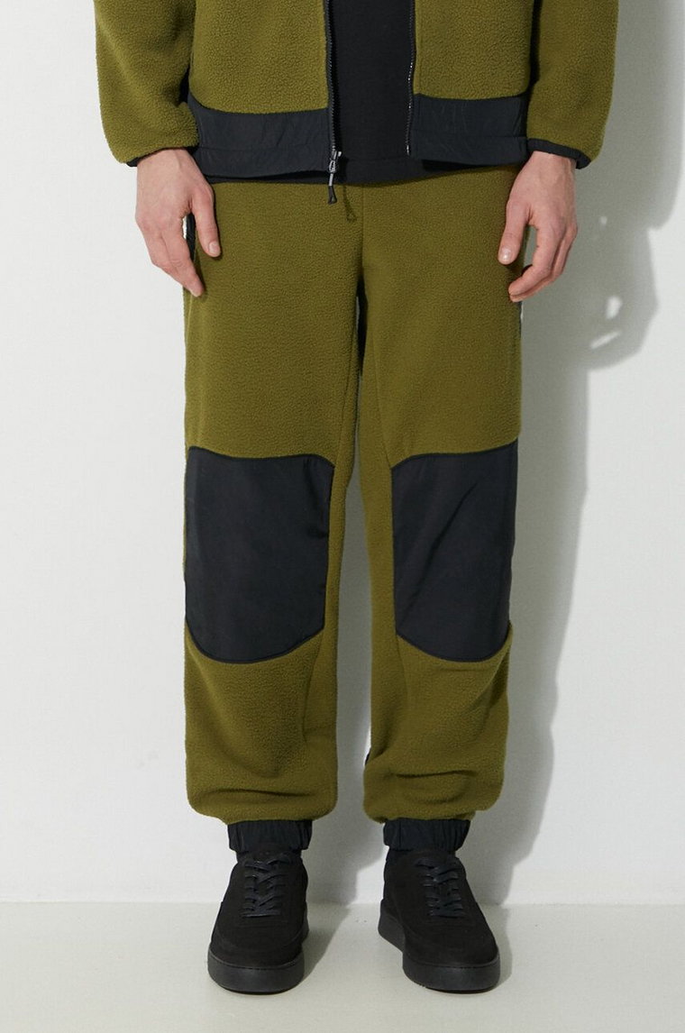 The North Face spodnie dresowe M Fleeski Y2K Pant kolor zielony wzorzyste NF0A879MPIB1