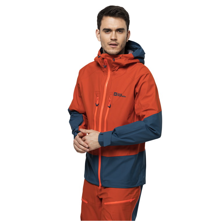 Kurtka męska w góry Jack Wolfskin ALPSPITZE 3L JKT M wild brier - S